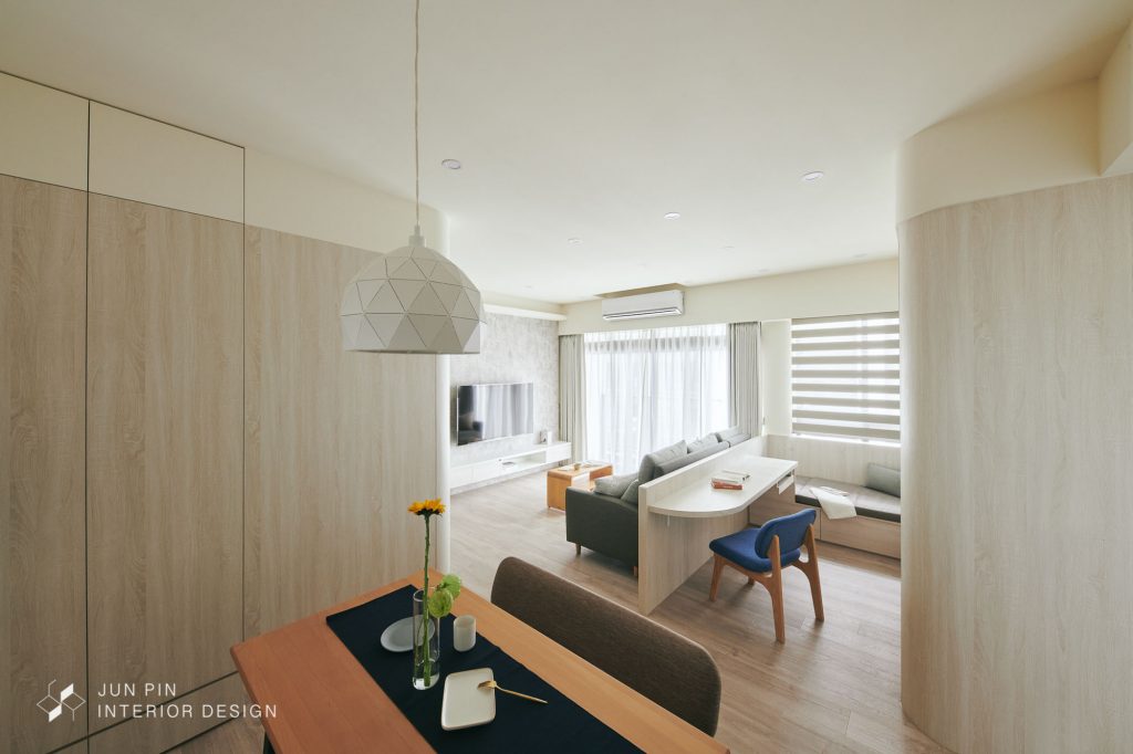 新北新莊馥都湛現代風室內設計裝潢住宅開放式客廳