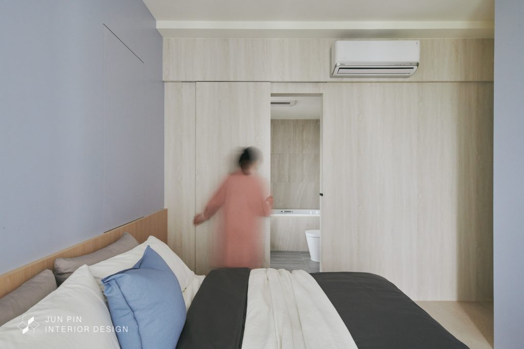 新北新莊馥都湛現代風室內設計裝潢住宅房間隱藏門後衛浴廁所