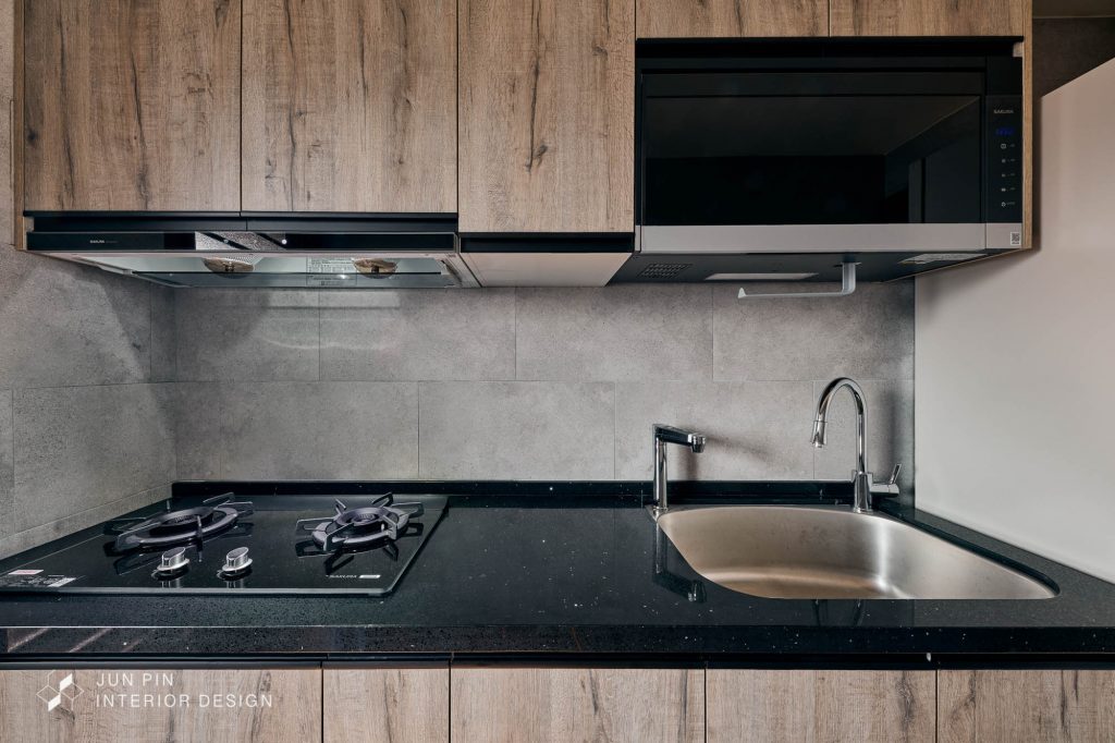 新北板橋巴黎新站現代風室內設計裝潢廚房廚具檯面
