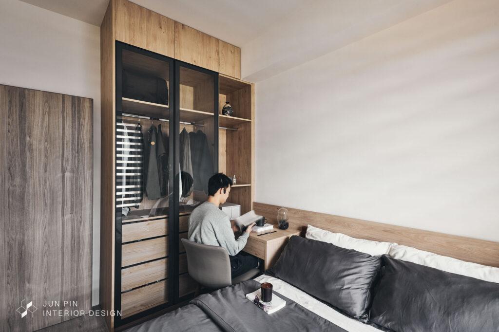 台北市文山區現代風室內設計裝潢房間與收納系統櫃