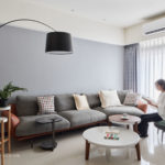台北文山現代北歐風開放式客廳室內設計裝潢