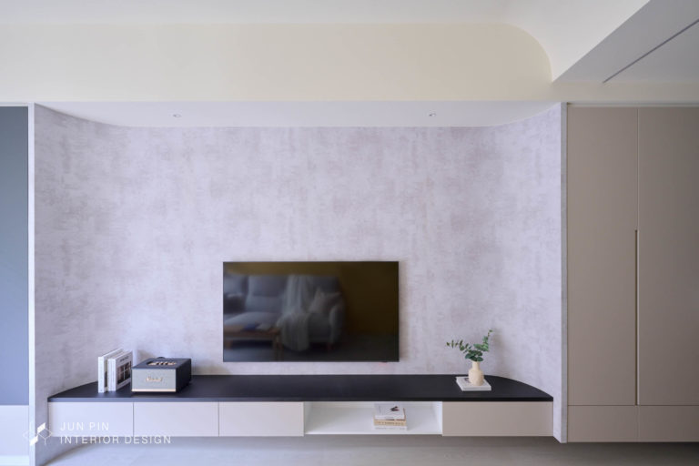 新北新莊碧瑤大都滙室內設計裝潢北歐風格現代風格客廳電視牆