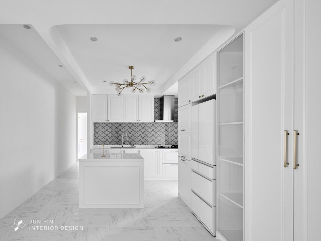 新北新莊冠德鼎極室內設計裝潢低調輕奢華風格廚房收納