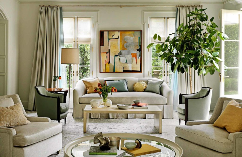 美式風格裝潢設計客廳佈置案例參考