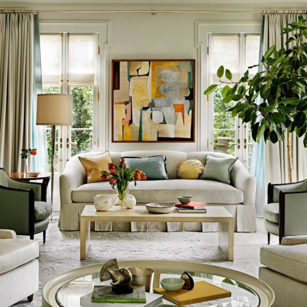 美式風格裝潢設計客廳佈置案例參考