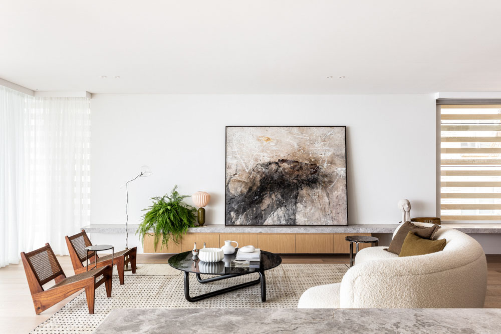 輕奢風低調奢華風日式侘寂風室內設計客廳裝潢沙發