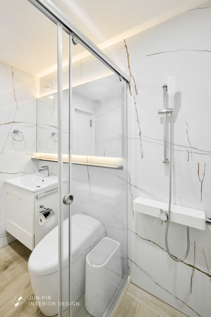 桃園經國路瑜璟芳華室內設計裝潢輕奢美式風格浴室廁所