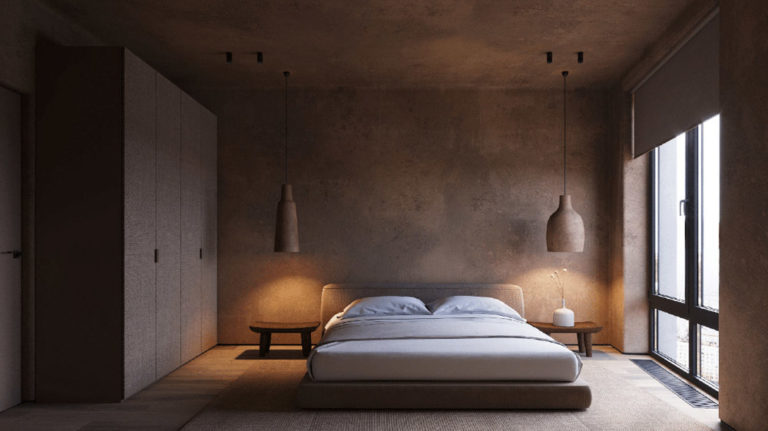 Wabi Sabi日式侘寂風格美學設計裝潢案例臥室房間床頭牆油漆牆壁顏色
