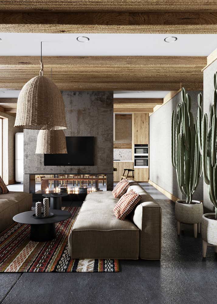 Wabi Sabi日式侘寂風格美學設計裝潢案例客廳電視牆木作天花板