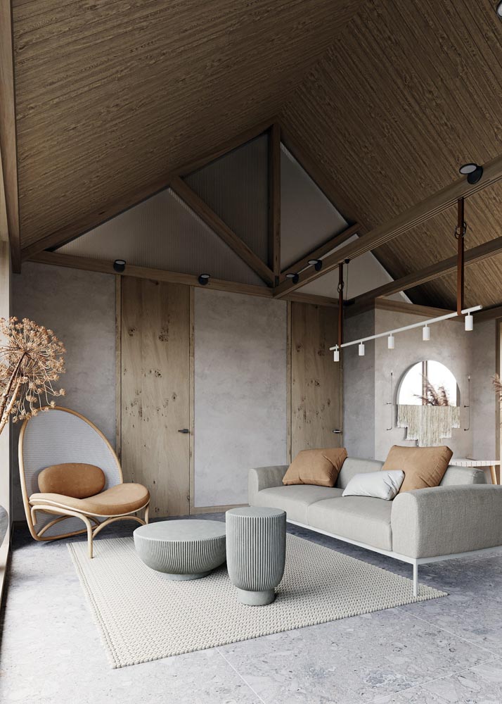 Wabi Sabi日式侘寂風格美學設計裝潢案例客廳沙發家具燈具照明