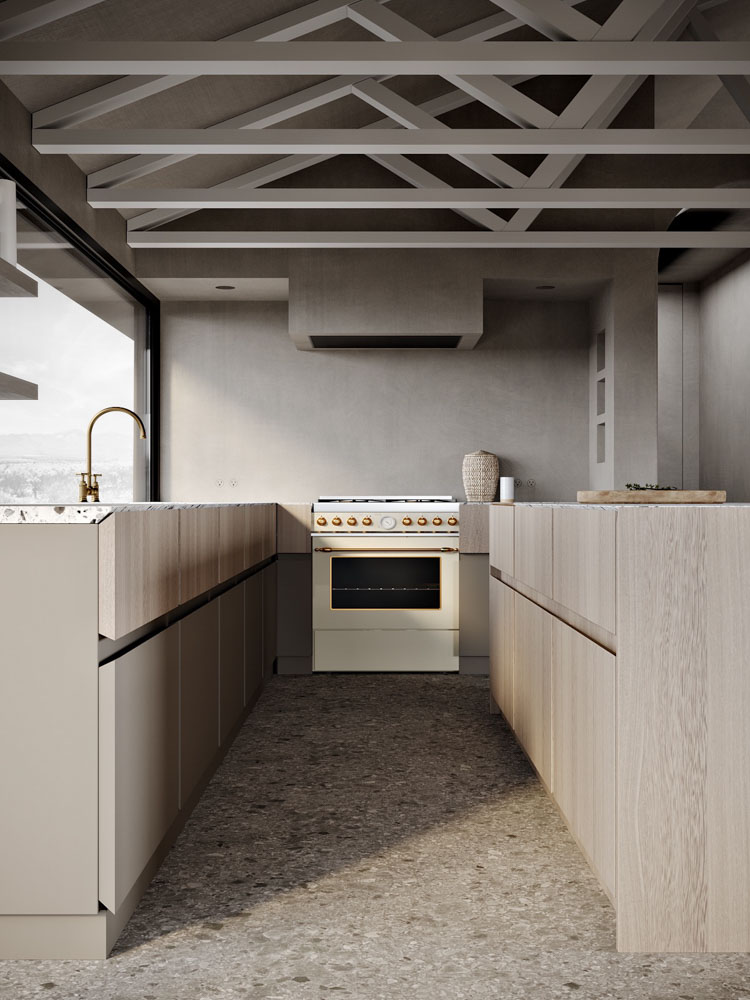 Wabi Sabi日式侘寂風格美學設計裝潢案例廚房家電天花板