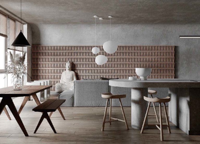 Wabi Sabi日式侘寂風格美學設計裝潢案例客廳餐廳廚房燈具照明