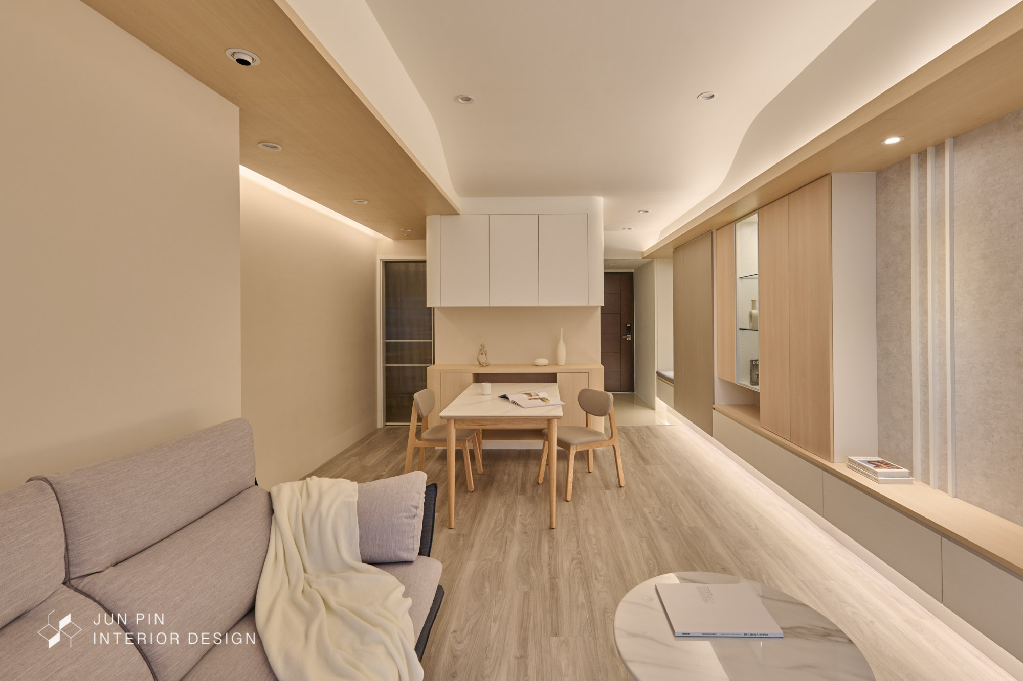 新北中和景安之丘室內設計裝潢22坪北歐風格餐廳照明燈具