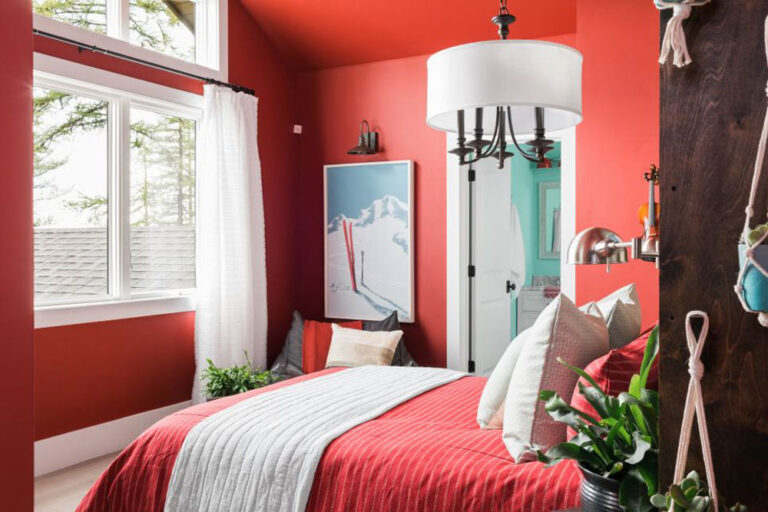 房間牆壁油漆顏色紅色配色技巧