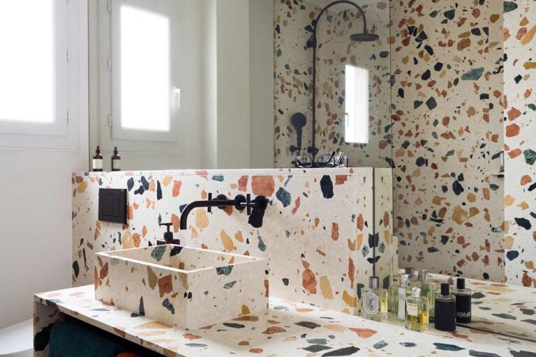 浴室廁所洗手台淋浴間水磨石磁磚磨石子地板