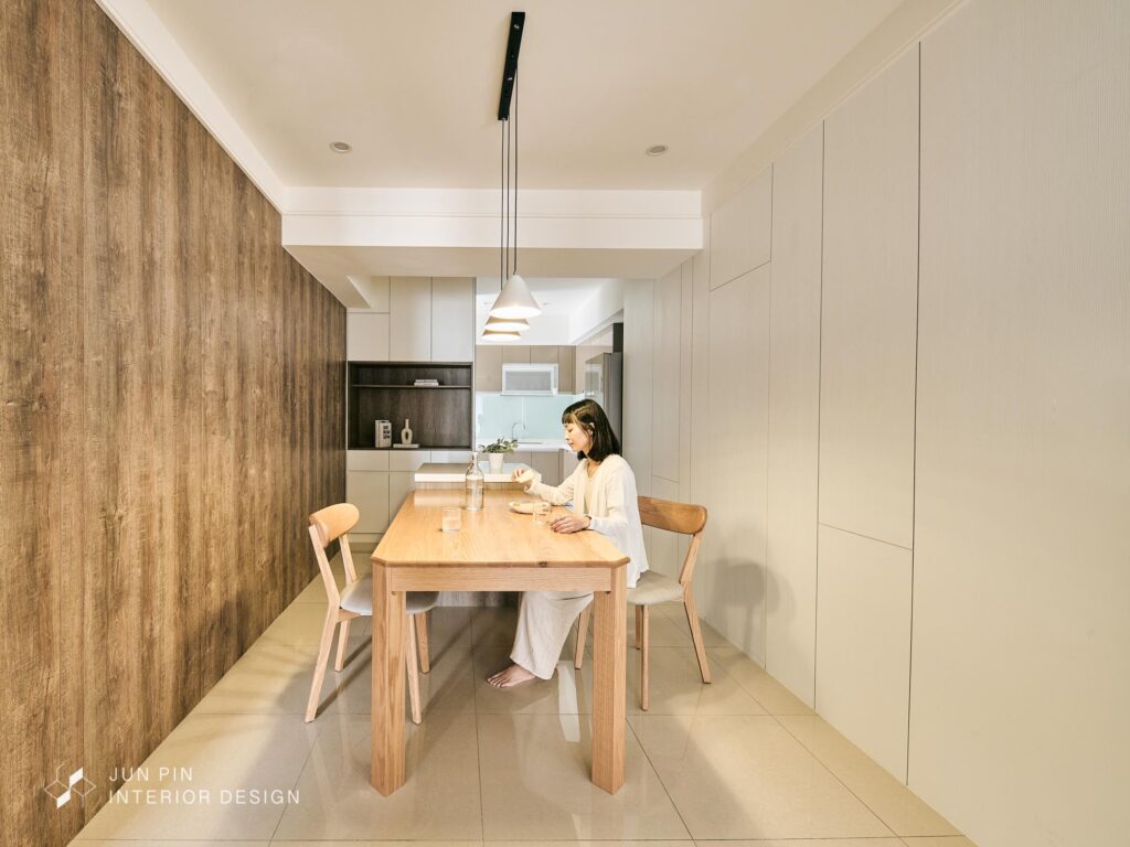 新北八里新世界室內設計裝潢32坪現代風親子宅餐廳廚房