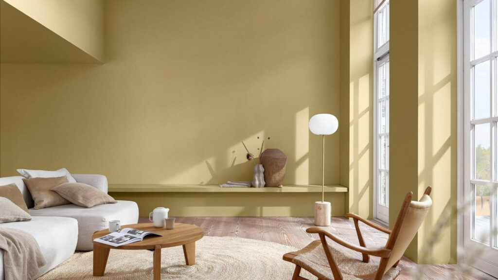 客廳油漆色彩 野麥黃