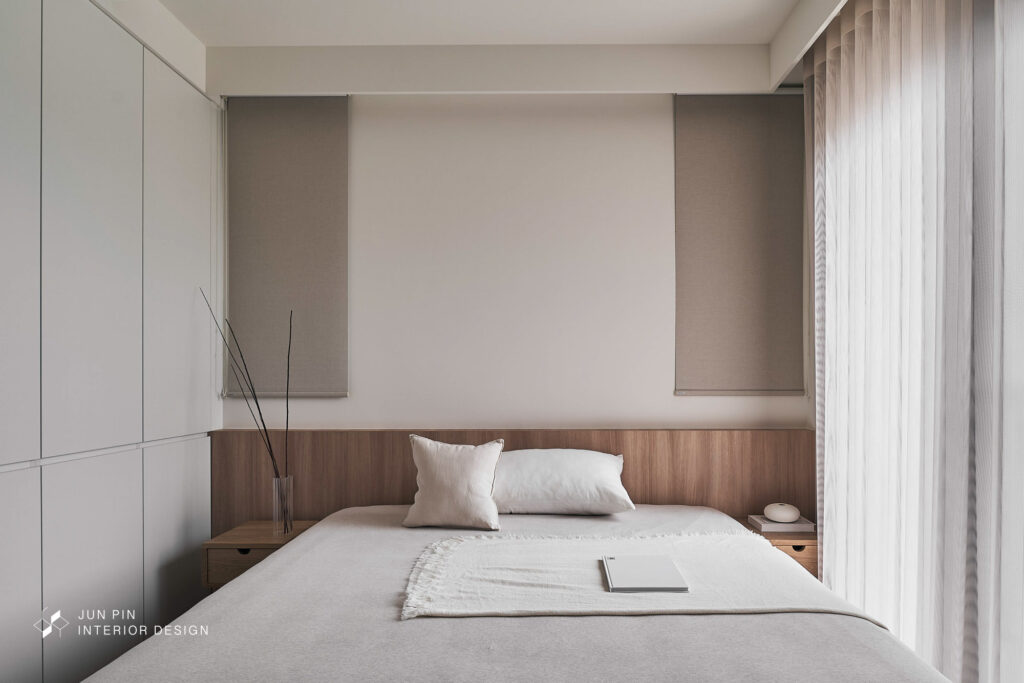 日式風格臥室捲簾床鋪