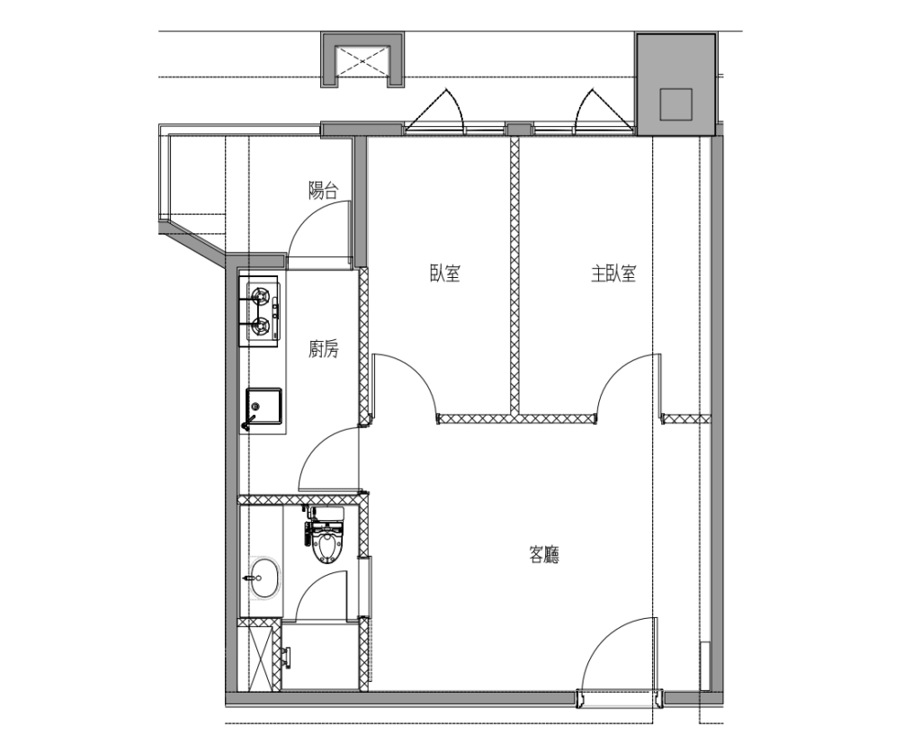 12 坪Hermès愛馬仕絲巾質感現代宅客變格局變更前