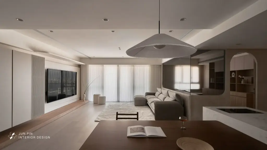 郡品室內設計45坪現代侘寂風寵物貓貓宅作品