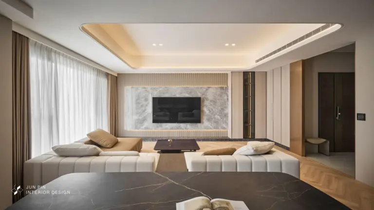 銀河灰大理石，展現公領域的大器感和高級氛圍