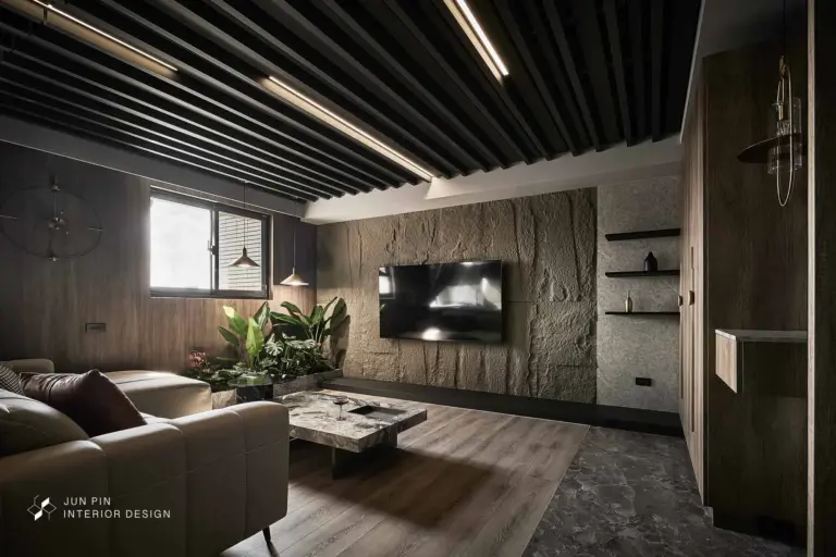 工業風家具的重點，在於材質本身的質地與細節，讓空間自然呈現層次感