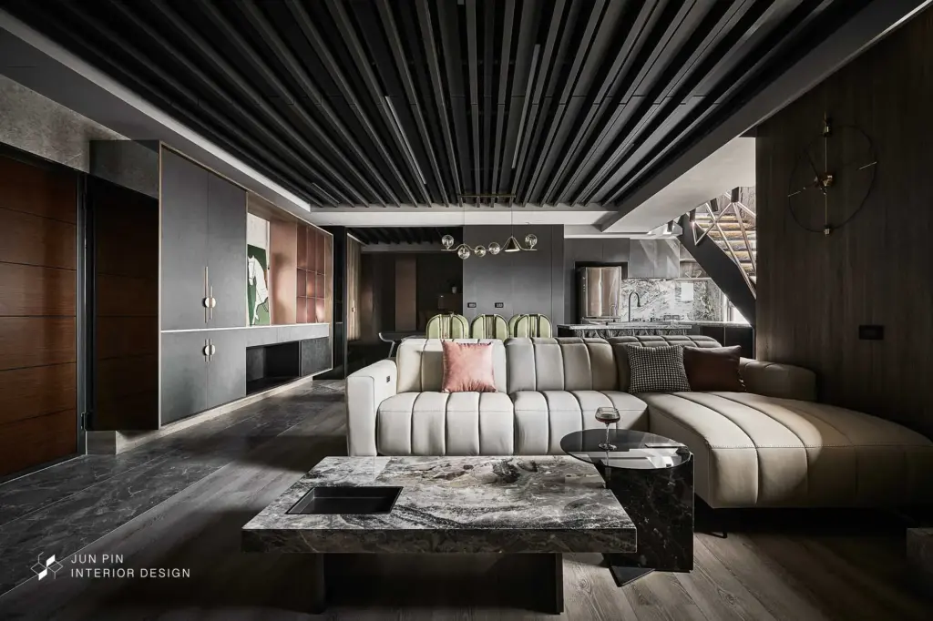 公區打造客餐廳與工作書房