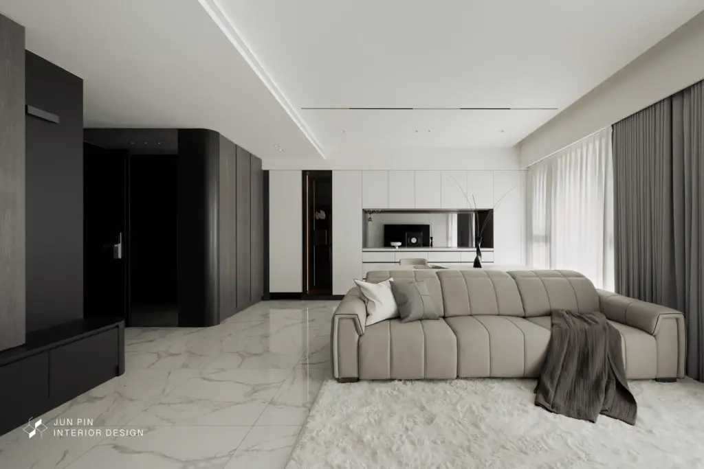 屋主喜歡現代簡約的線條，單純的色彩，希望空間呈現簡單乾淨明亮的感覺，並期望能將家中雜物都隱藏起來，但又不要太過壓迫和擁擠。希望整個家能呈現乾淨、簡單又明亮大方的氛圍。