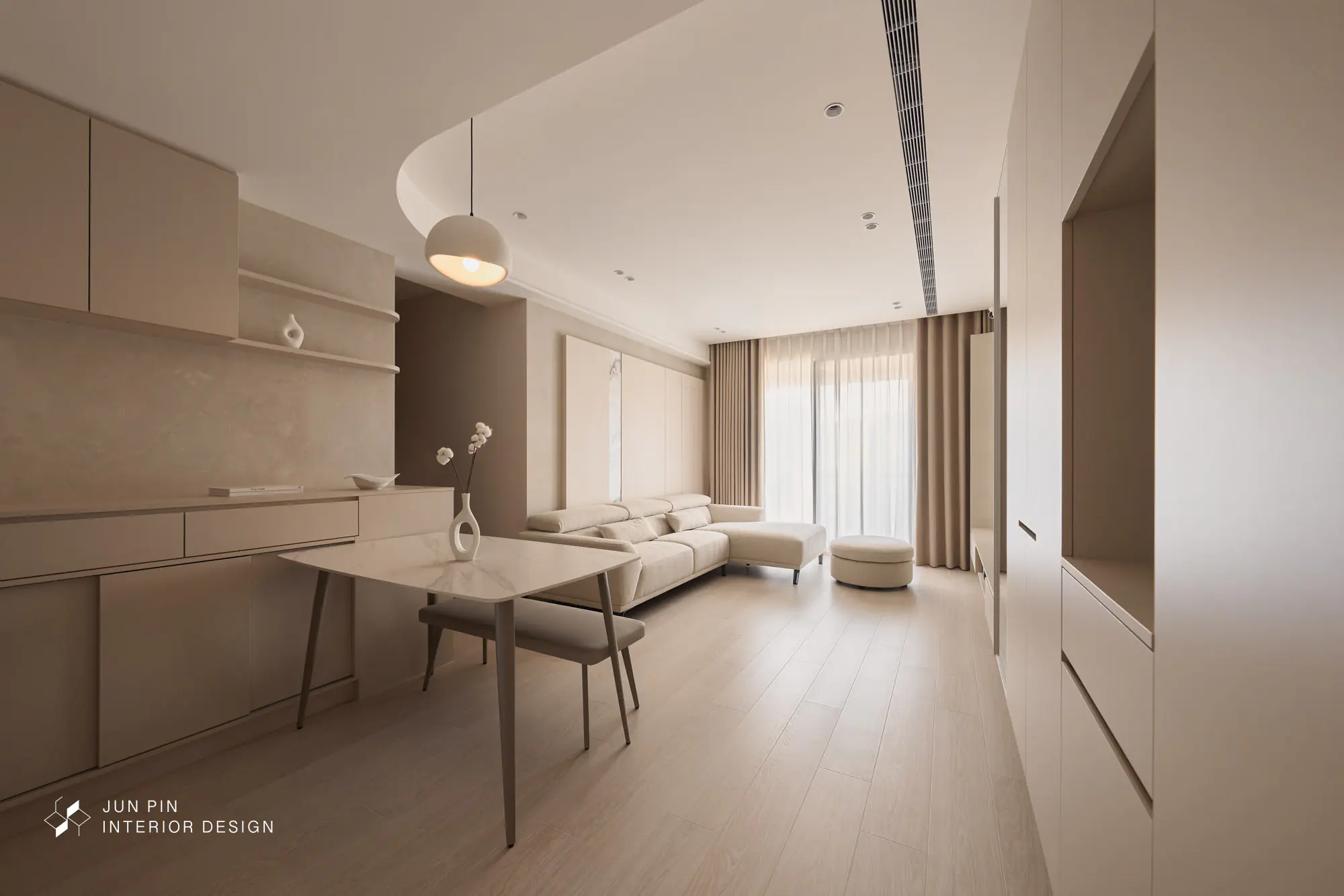 新北新店｜忘記在奶油上面擠蛋糕 28坪現代奶油宅