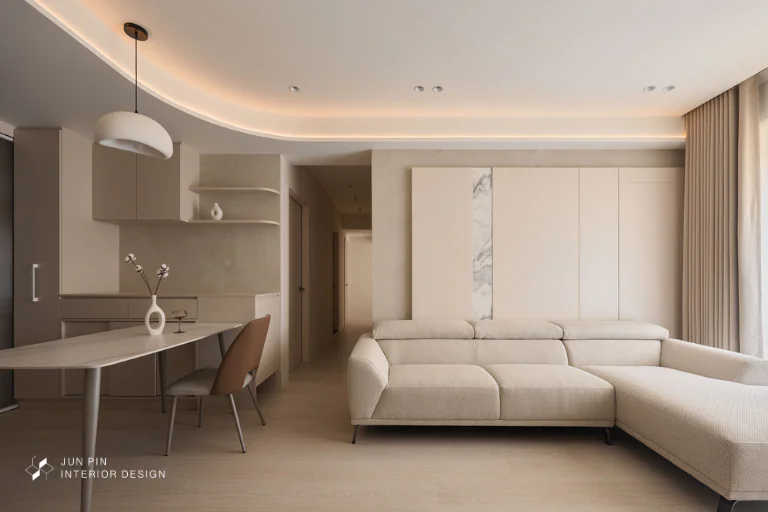 新北新店｜忘記在奶油上面擠蛋糕 28坪現代奶油宅